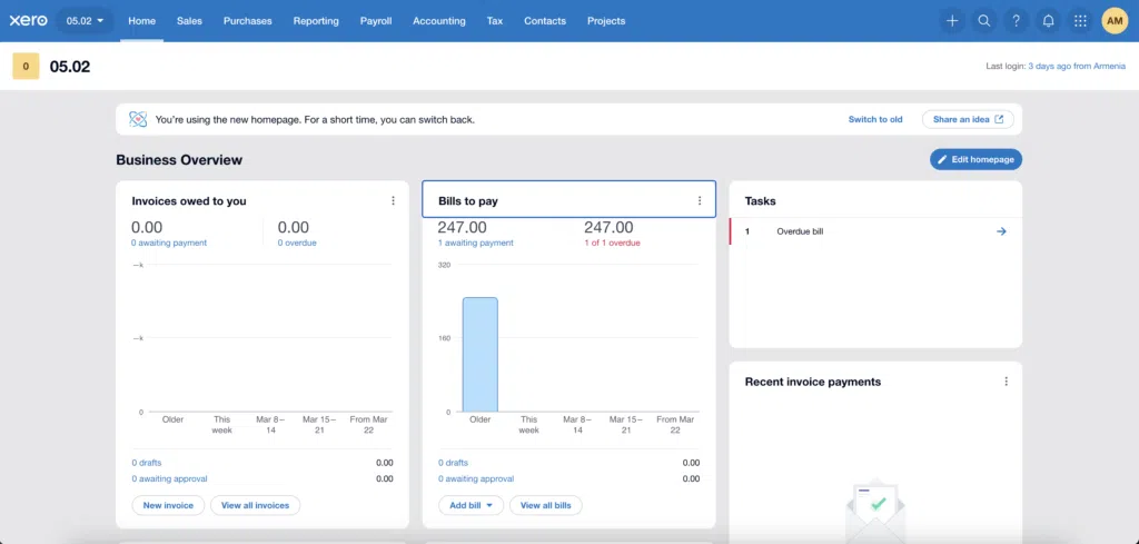 Xero Finance Dashboard